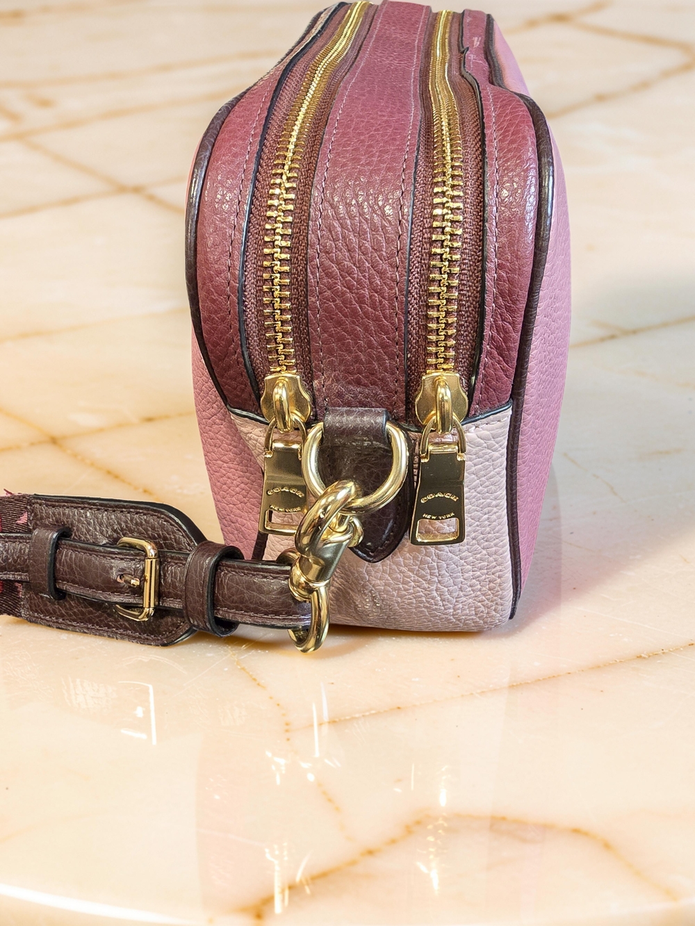 Coach Jes Crossbody in Colorblock Rose - 2 Hangtags - Picture 5 of 12